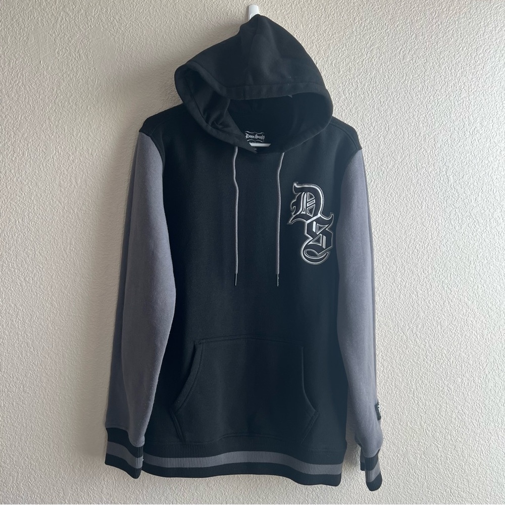 Dogg Supply by Snoop Dogg Hoodie Men’s S Black Gray 93 Hip Hop Streetwear